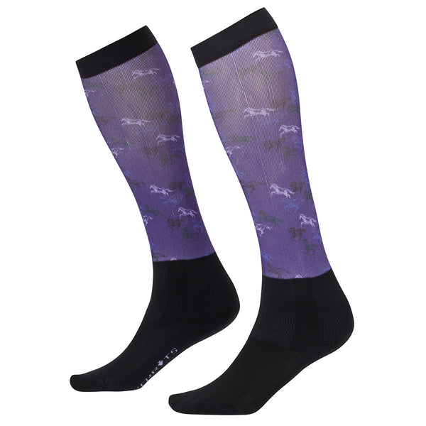 Kerrits Dual Zone Kids Boot Socks - Huckleberry